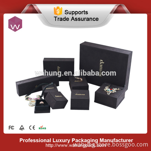 Fancy jewelry microfiber boxes,Cutomized jewelry packing boxes on sale